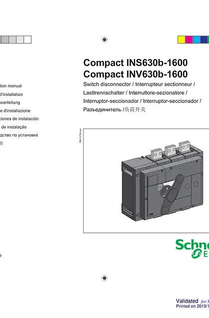 schneider施耐德ComPact INS_INV 630b-1600 leaflet